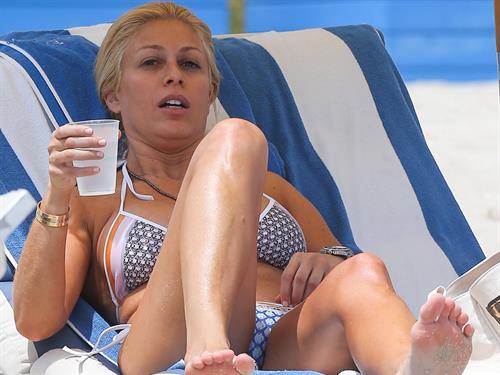 Jill Martin in a bikini