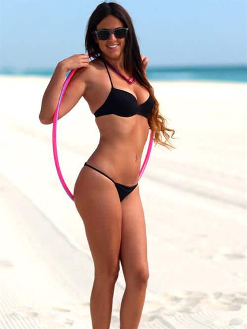 Claudia Romani in a bikini
