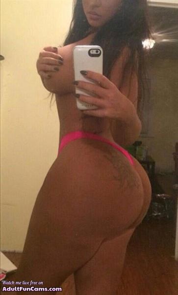 Anonymous in lingerie taking a selfie and - ass