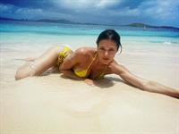 Adrianne Curry in a bikini