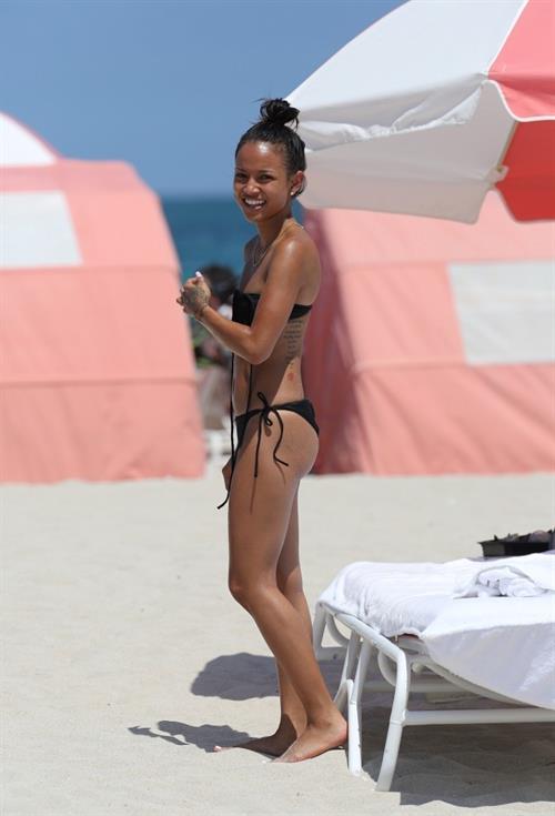 Karrueche Tran in a bikini