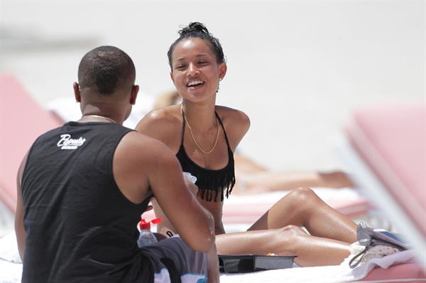 Karrueche Tran in a bikini