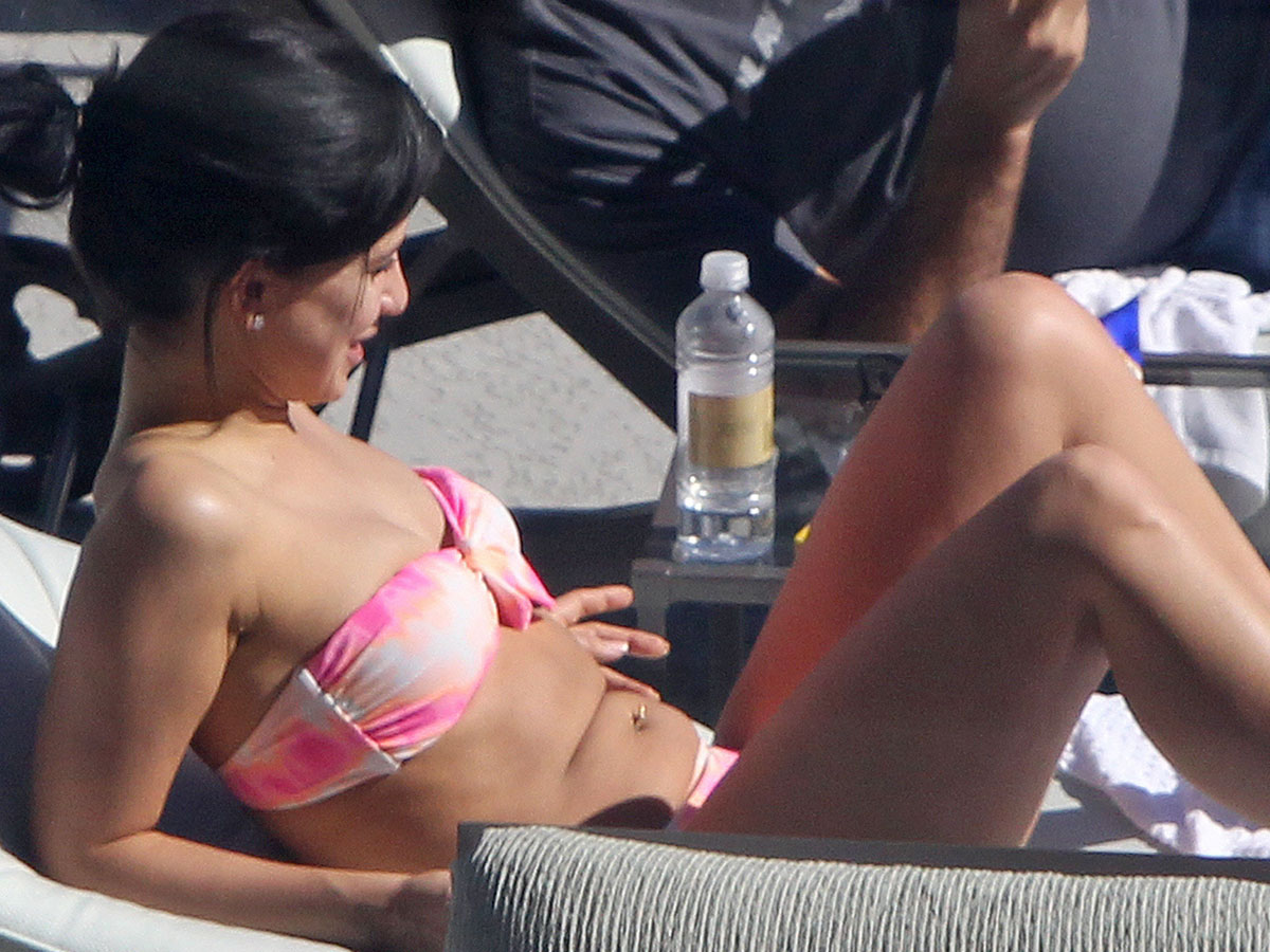 Hilaria Baldwin in a bikini