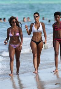 Nicole Mitchell in a bikini