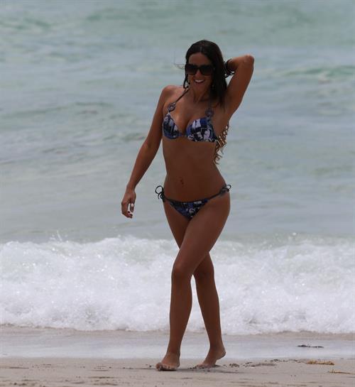 Claudia Romani in a bikini