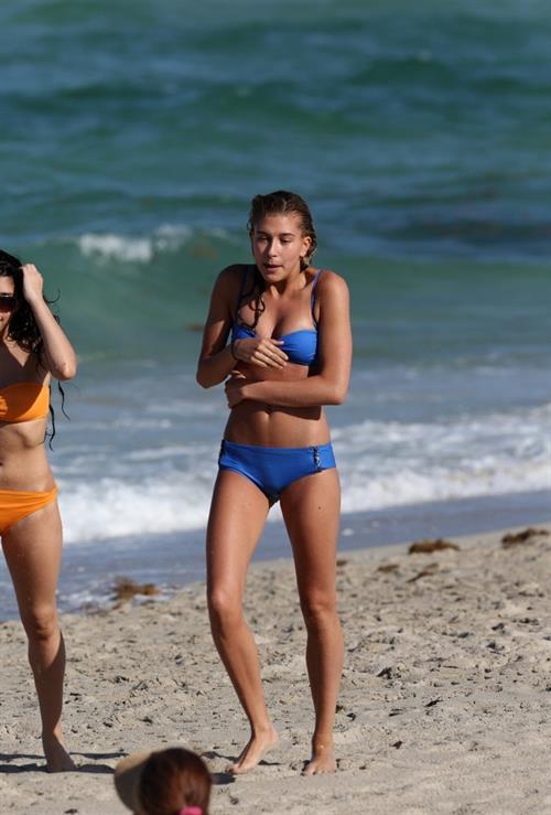Hailey Bieber in a bikini