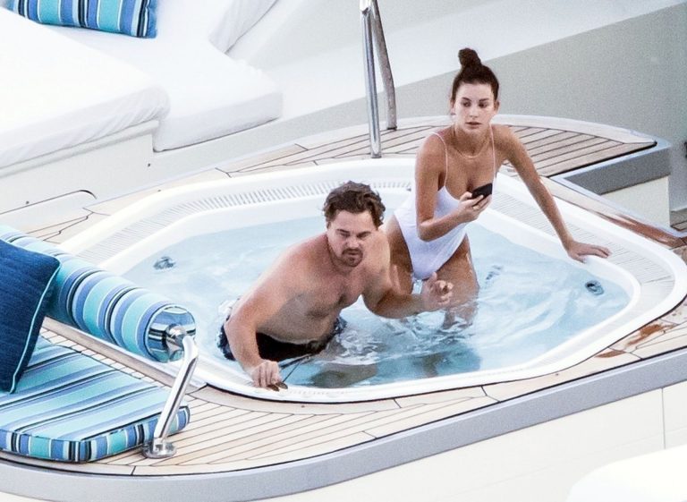 Camila Morrone Bikini Pictures Camila Morrone in a sexy swimsuit in a hot tub on a yacht with Leonardo DiCaprio seen by paparazzi.