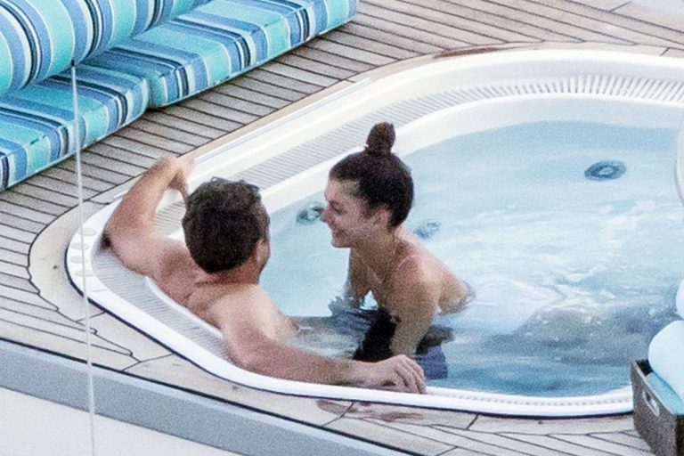 Camila Morrone Bikini Pictures Camila Morrone in a sexy swimsuit in a hot tub on a yacht with Leonardo DiCaprio seen by paparazzi.