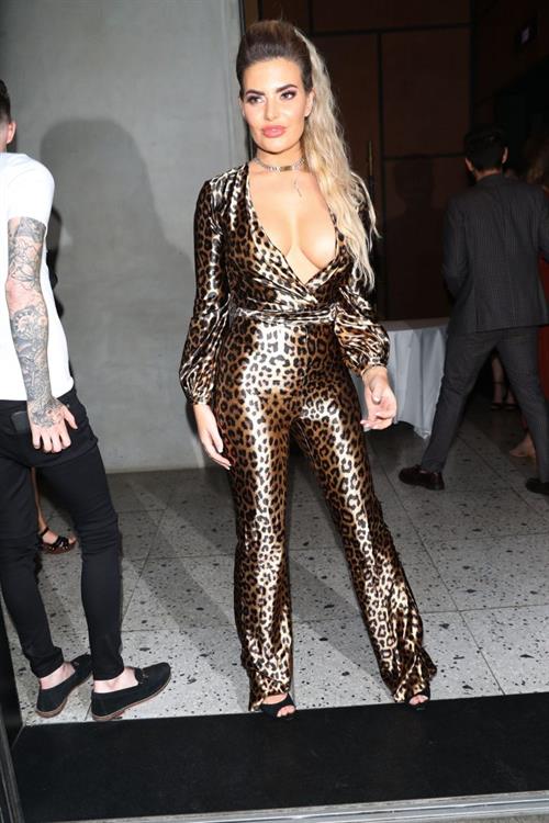 Megan Barton Pictures Megan Barton nip slip flash seen by paparazzi as she shows off her braless big boobs in London.