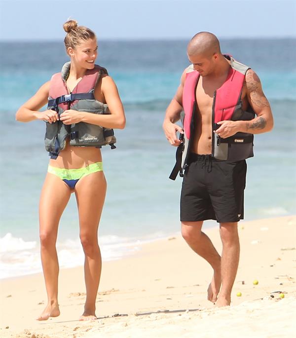 Nina Agdal in a bikini