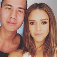 Jessica Alba taking a selfie