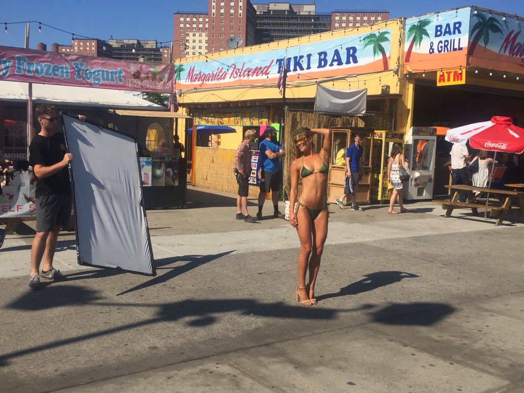 Nina Agdal in a bikini