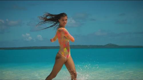 Nina Agdal in a bikini