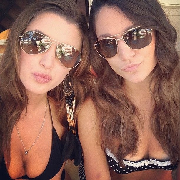 Alyssa Arce in a bikini taking a selfie