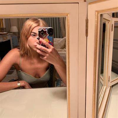 Dua Lipa braless boobs showing nice cleavage bent forward in a little dress showing off her tits.













































