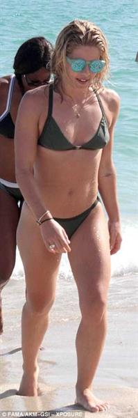 Emily Bett Rickards in a bikini
