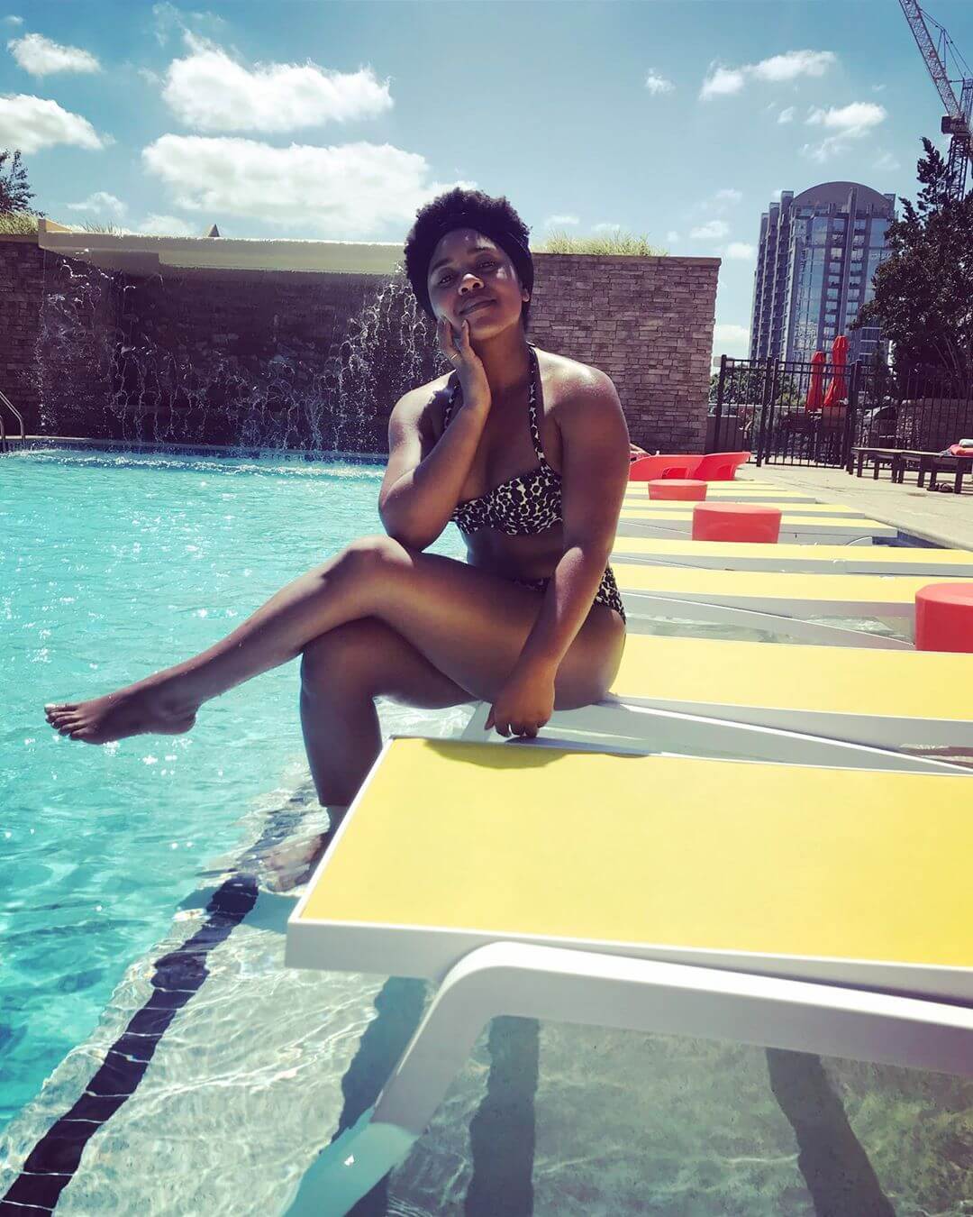 Anjelika Washington in a bikini