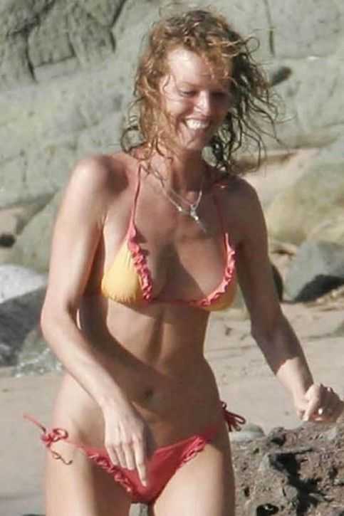 Eva Herzigova in a bikini