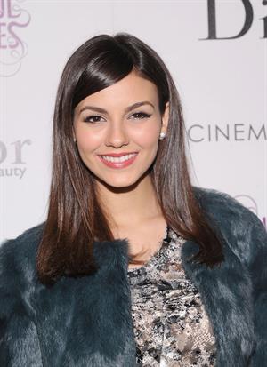 Victoria Justice The Cinema Society screening of Beautiful Creatures in NY 2/11/13 