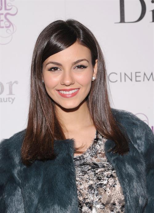 Victoria Justice The Cinema Society screening of Beautiful Creatures in NY 2/11/13 