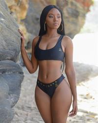 Dominique Francis in a bikini