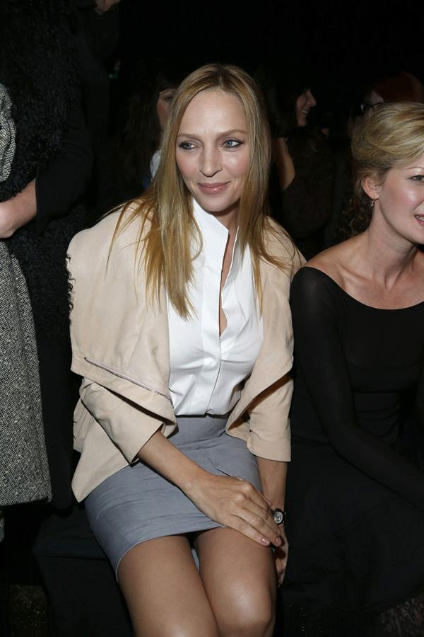 Uma Thurman Donna Karan show Fall 2013 MBFW in New York February 11, 2013 