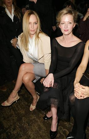 Uma Thurman Donna Karan show Fall 2013 MBFW in New York February 11, 2013 