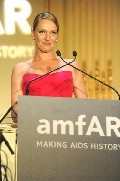 Uma Thurman 4th Annual amFAR Inspiration Gala in NYC June 13, 2013 