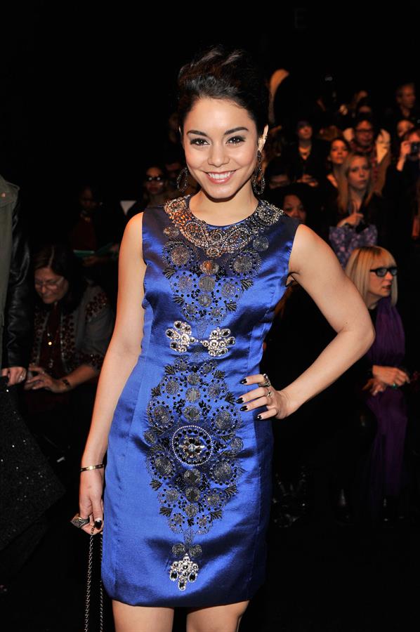 Vanessa Hudgens Naeem Khan Fall 2013 Fashion Show in New York, February 12, 2013 