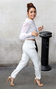 Vanessa Hudgens arriving at BBC Radio 1 in London on July 16, 2013 
