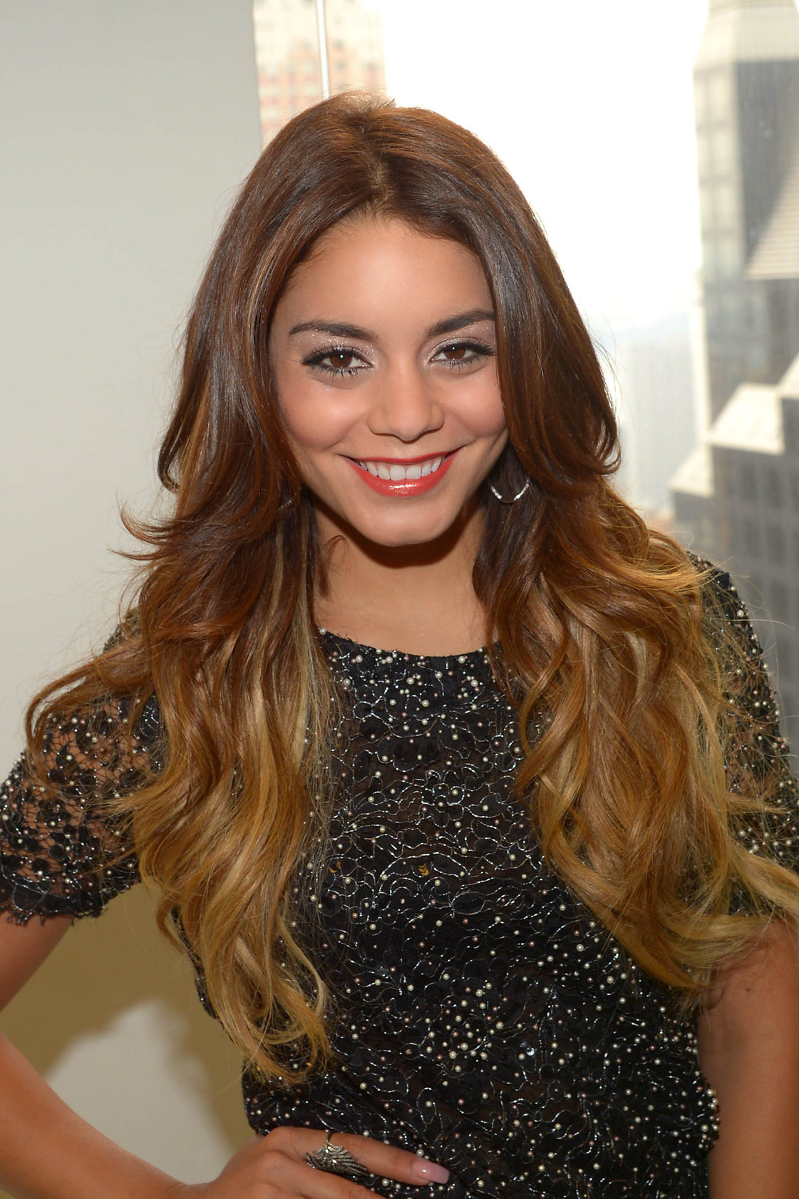 Vanessa Hudgens Visits SiriusXM Studios in New York - August 9, 2013 