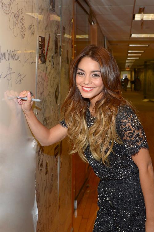 Vanessa Hudgens Visits SiriusXM Studios in New York - August 9, 2013 