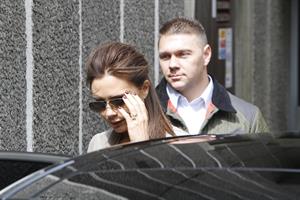 Victoria Beckham leaving London's Vogue Festival in London on April 28, 2013