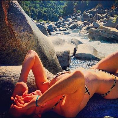 Jena Malone in a bikini