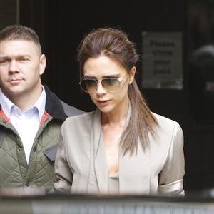 Victoria Beckham leaving London's Vogue Festival in London on April 28, 2013
