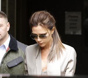 Victoria Beckham leaving London's Vogue Festival in London on April 28, 2013