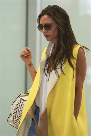 Victoria Beckham - Touches down in Beijing on June 21, 2013