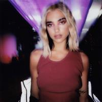 Dua Lipa braless new photo showing off her tits pokies in a tank top while teasing new music.