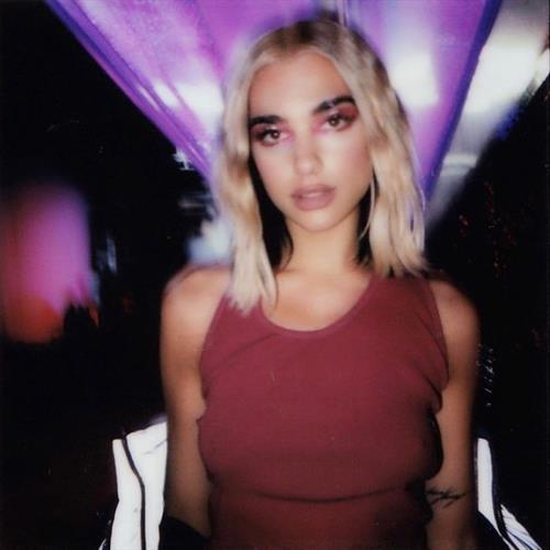 Dua Lipa braless new photo showing off her tits pokies in a tank top while teasing new music.