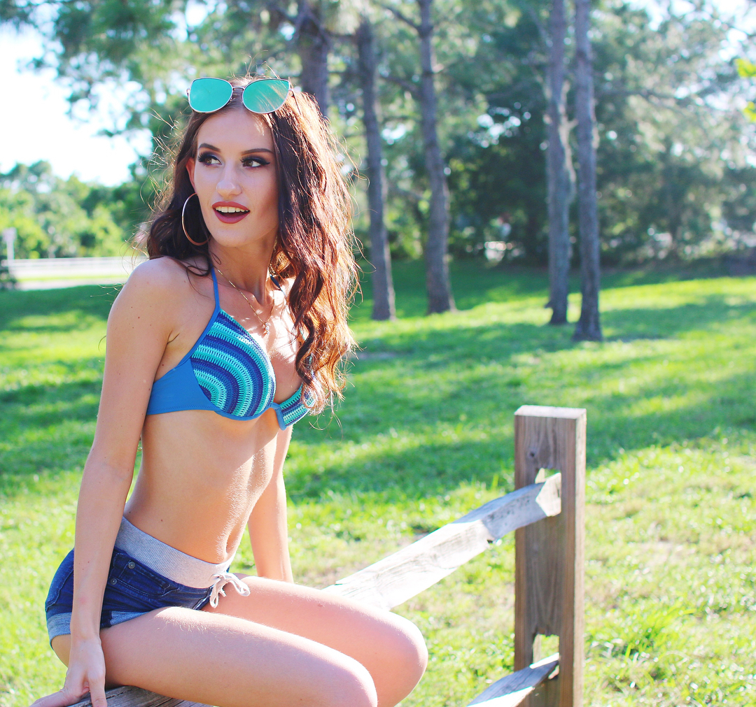 Marina Leigh in a bikini