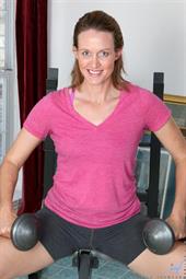 35 year old Camille Johnson works hard to maintain her slender figure, and in order to keep herself motivated she uses masturbation as a reward for her daily workout. Enjoy the show as she demonstrates her routine, and then gets naked and uses her talented fingers to pinch her rock hard nipples and fuck her dripping cunt.