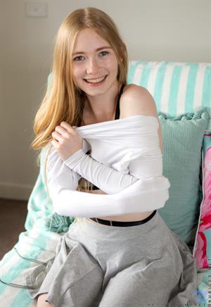 Look at the way a sheer bra highlights the tiny titties that Petite Nymphet brings to the table! This little sweetheart is always smiling as she gets naked and lets her hands roam her tight bod. From tits to twat, she's always locked and loaded to give herself a big climax.