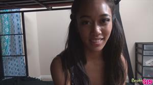 Aria Skye Nude Pictures Short sassy Asian babe Aria Skye sucks her steprbothers stiffie then gets on her knees for a hardcore pussy pounding