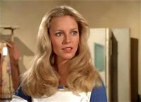 Cheryl Ladd as Kris Munroe on Charlie's Angels in a Casual Blue and White Top
