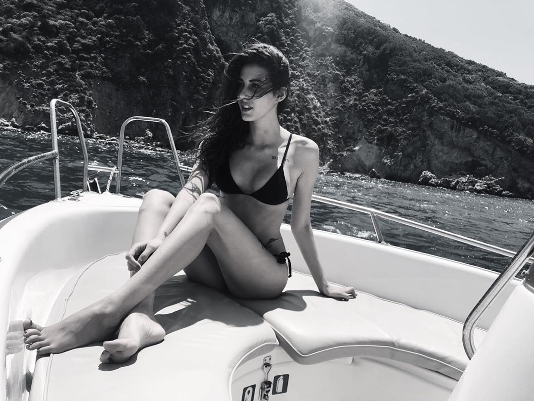 Chloe Veitch in a bikini