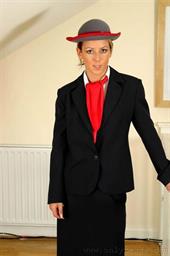  Sexy Sabrina in air hostess uniform 