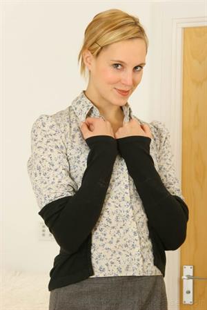 Joceline Nude Pictures Gorgeous leggy Joceline in opaque pantyhose and miniskirt