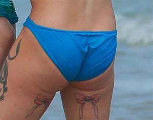 Pink in a bikini - ass