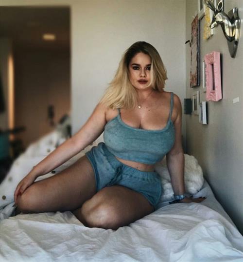 Hot sexy curvy lingerie model