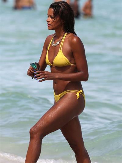 Claudia Jordan in a bikini